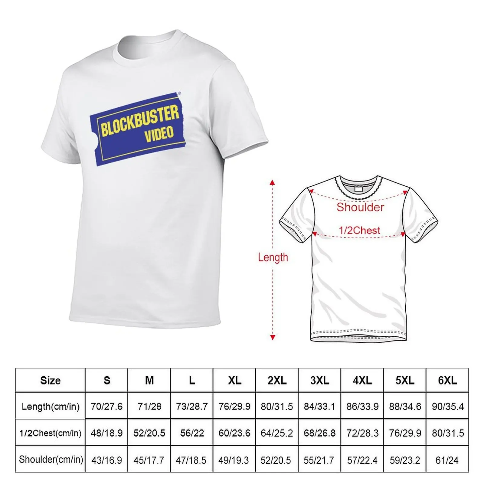 Blockbuster video T-Shirt blue archive cute clothes mens fashion