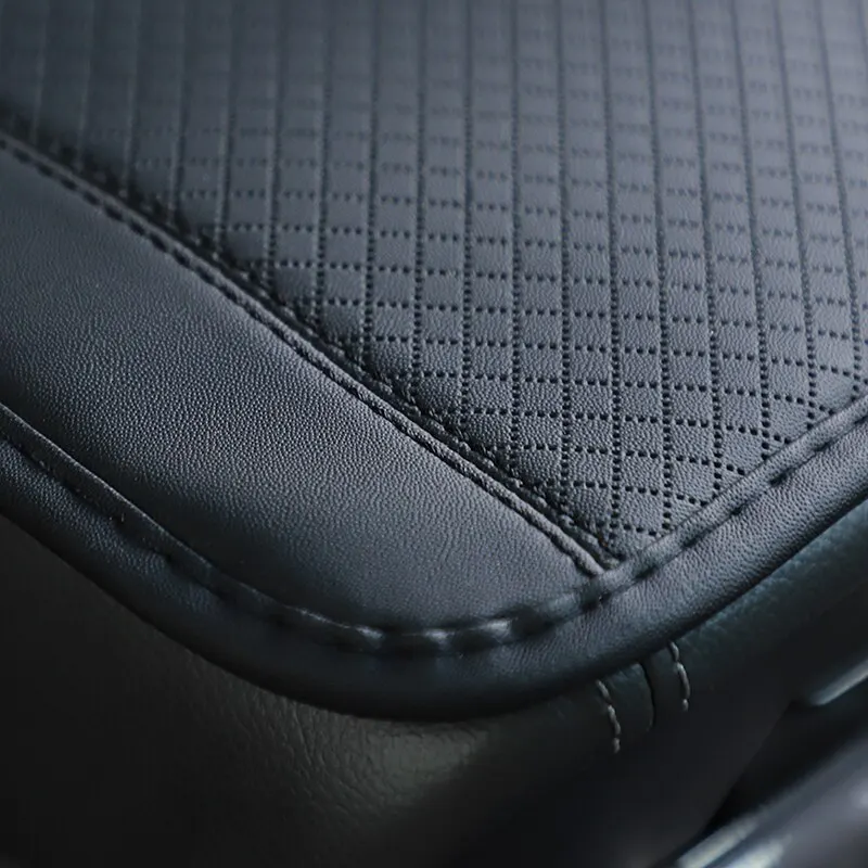 Car Armrest Cover Mat Universal PU Leather Ethnic Style Print Waterproof Non Slip Storage Box Pad Auto Styling Interior Accessor