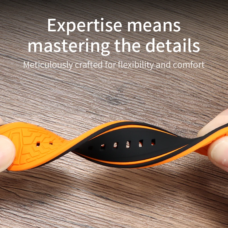 حزام ساعة بديل من السيليكون للرجال بتقويم دائم من Citizen Eco-Drive لـ CB0164 CB0160 #3