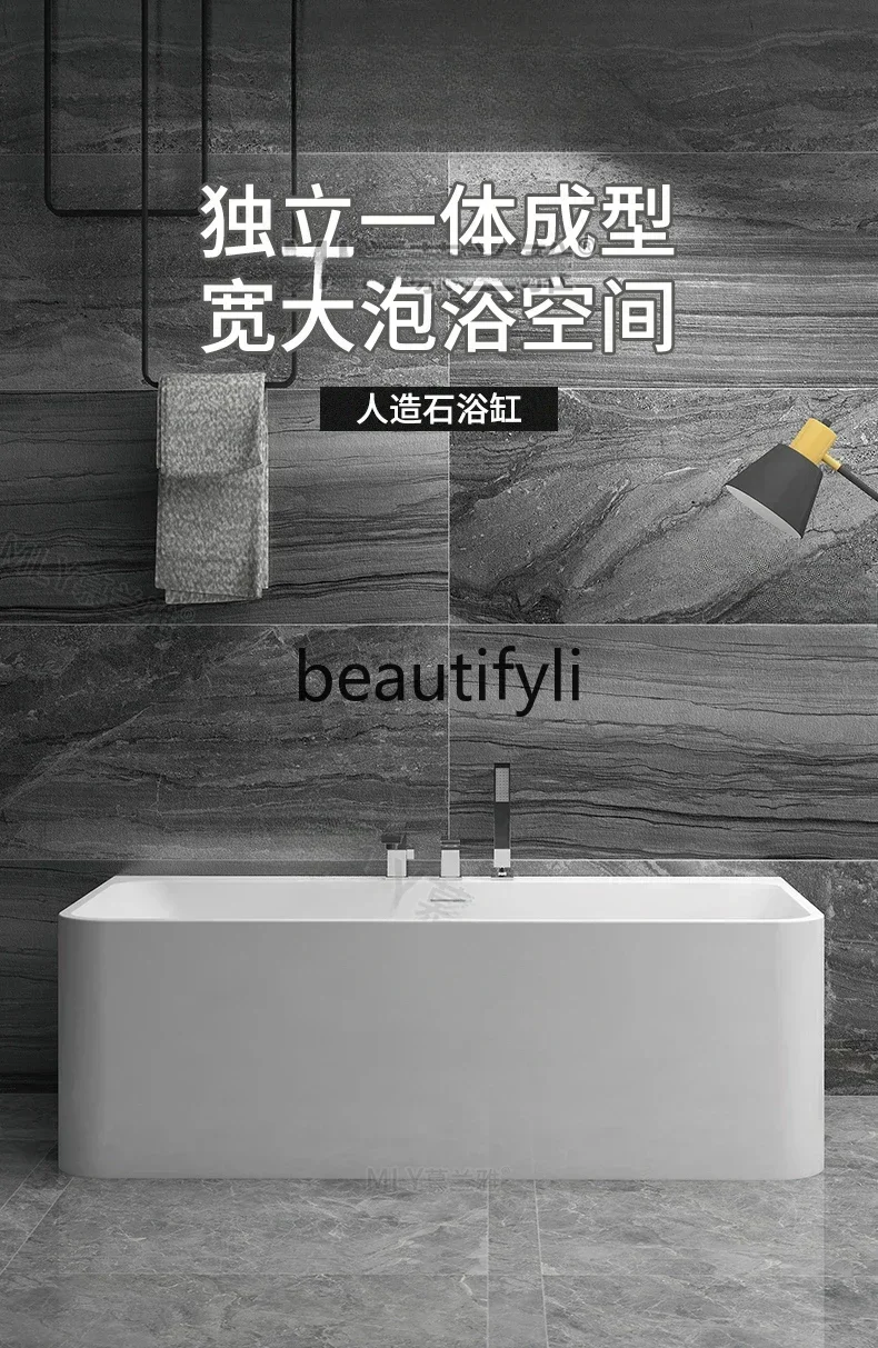 

Asmt14 New Arrivals AIndependent integrated bathtub Double bathtub Rectangle artificial stone bathtub S 14