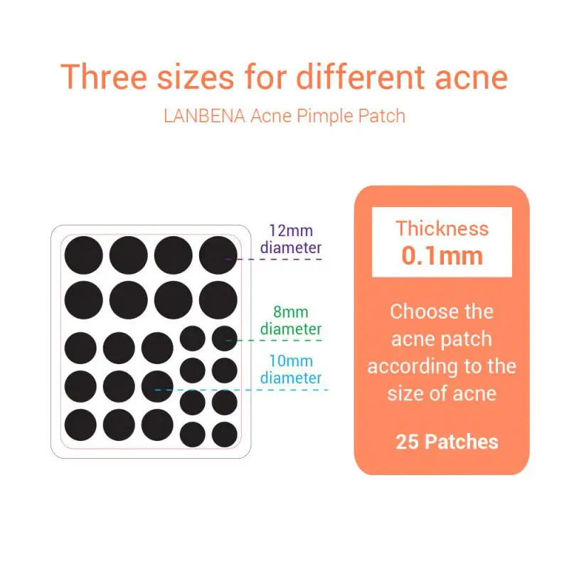 

LANBENA Acne Pimple PatchesDaily Use Invisible Acne Stickers Blemish Spot Treatments Healing Mask Face Care Tools