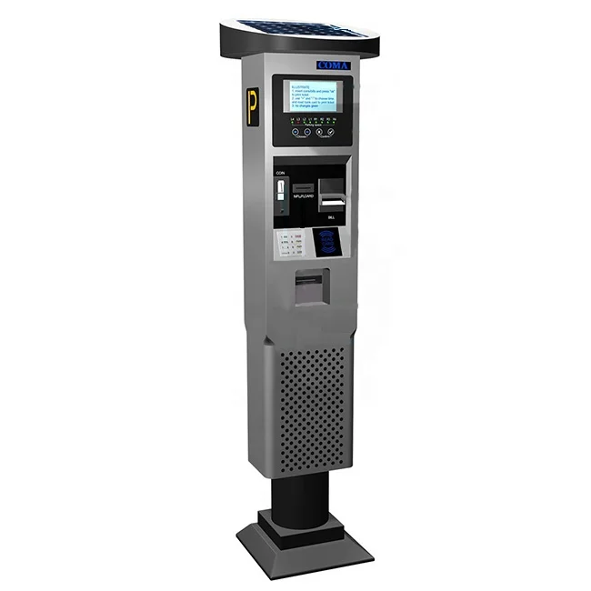 

New design outdoor ticket vending parking payment kiosk Automatic Access Control Car Parking Lot Management System