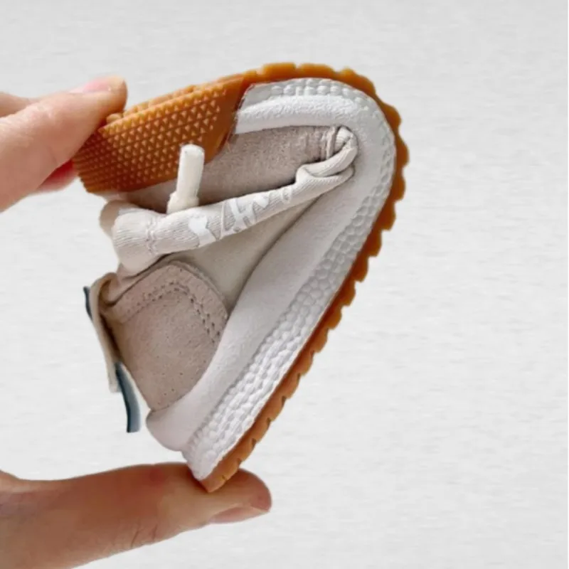 Size 15-25 Baby Shoes Autumn Soft Sole Boys\' Toddler Shoes 0-1 Year Old Female Infant Casual Board Shoes Beige Yellow Blue