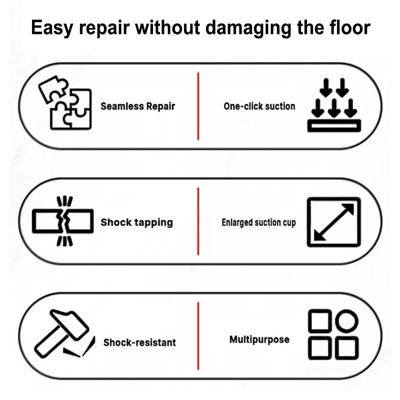 DIY Floor Gap Repair Tool 1Pc Suction Cup Design for Wood Tile Vinyl Floor Crack Filling House Renovation