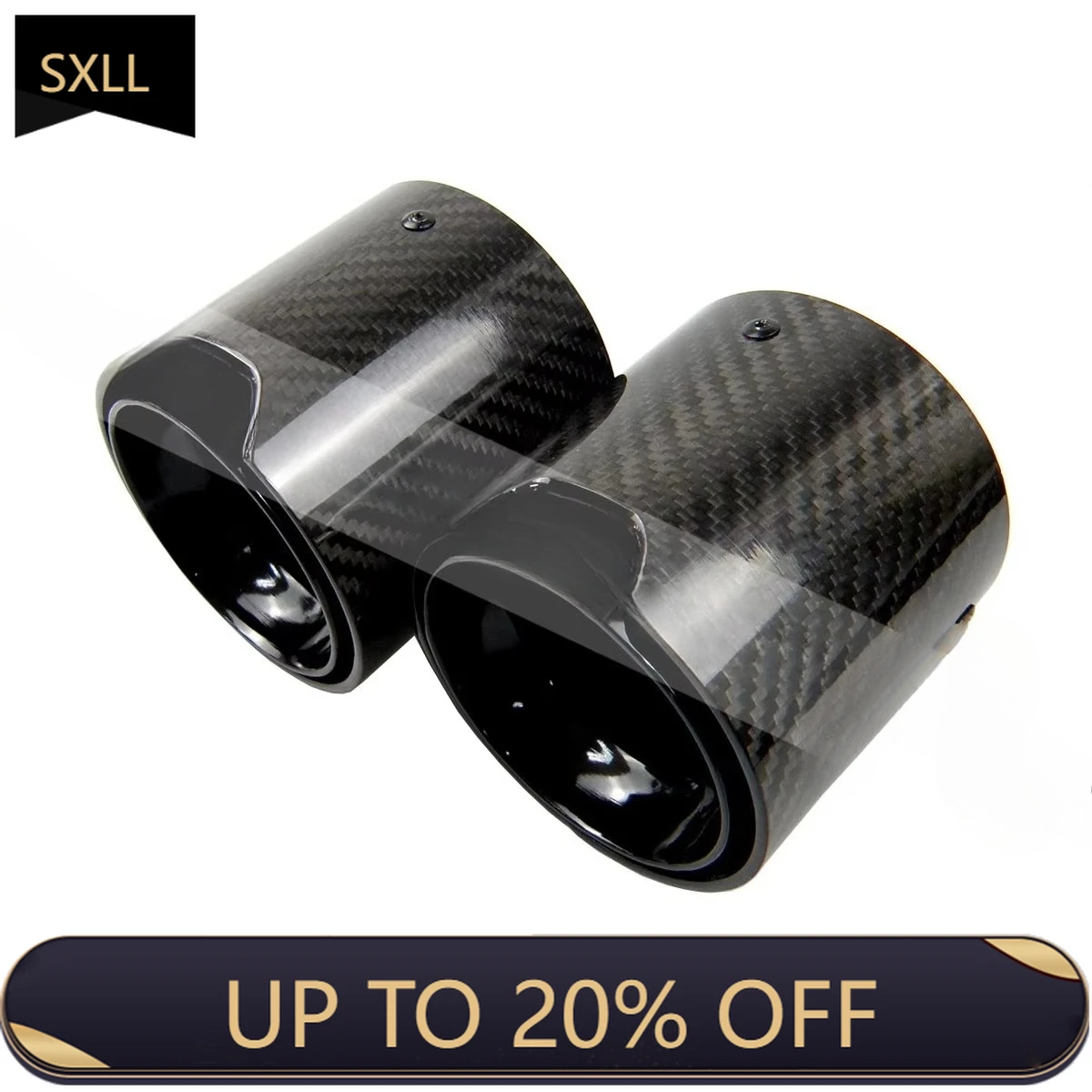

SXLL 4-Piece carbon fiber exhaust suction head for M5 F90 carbon fiber exhaust suction head with black inner tube and gloss cove