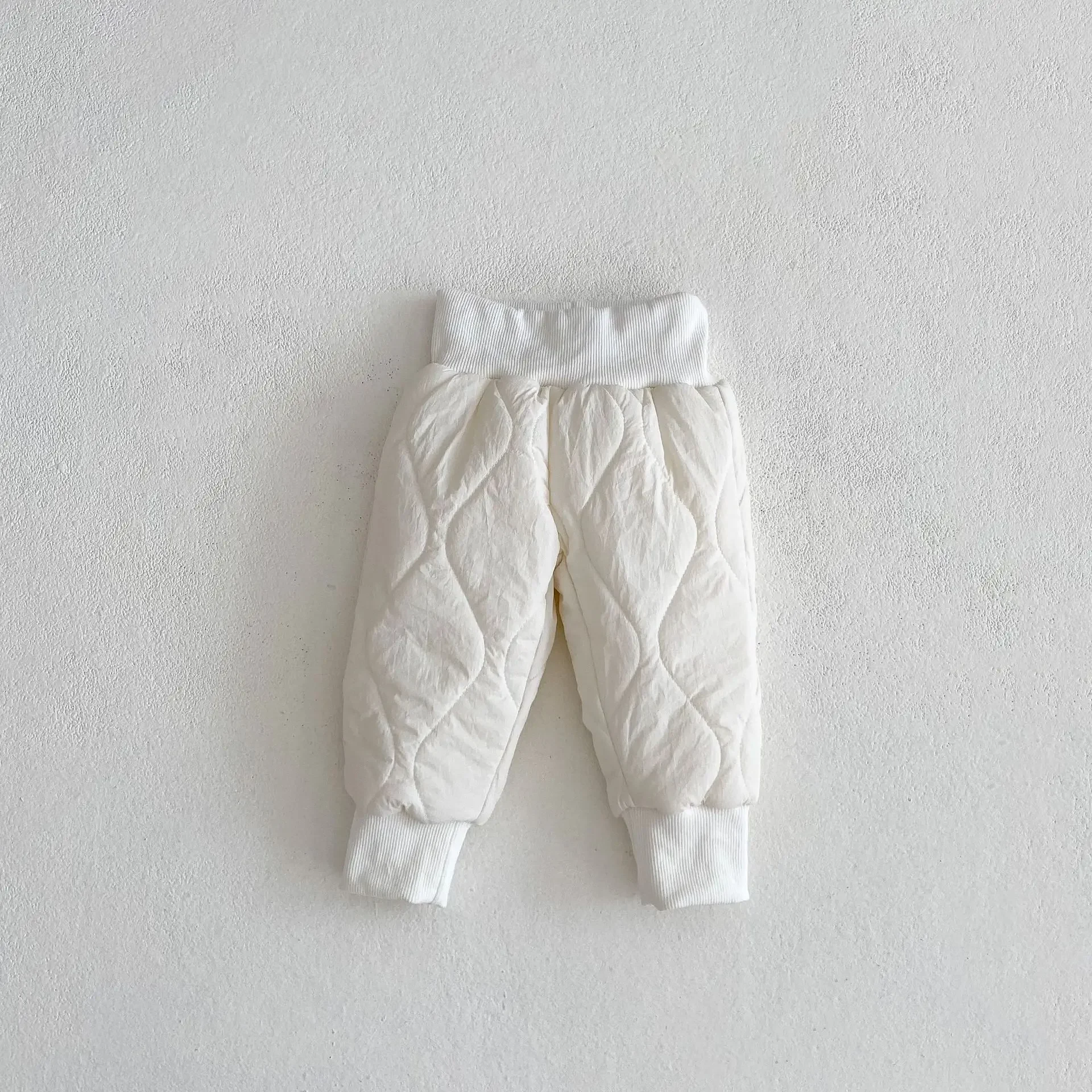 Baby Pants 2023 Autumn Winter New Fashionable Boys and Girls High Waisted Warm Casual Simple Warm Thick Baby Loose Pants