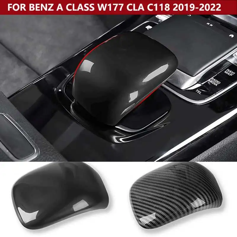1 Piece Car Center Control Armrest Box Gear Shift Knob Head Cover Trim for Mercedes Benz A Class W177 CLA C118 2019-2022