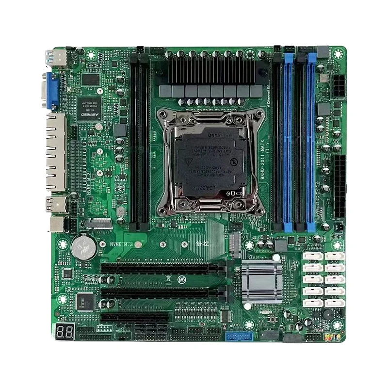 4X2.5Ge 6Xddr4 Up To 384G 10Xsata Raid Fan Cpu 6 Ram Slot Ddr4 Nas Kits 10 Sata Raid Micro Matx Computer Motherboard 2011-Matx