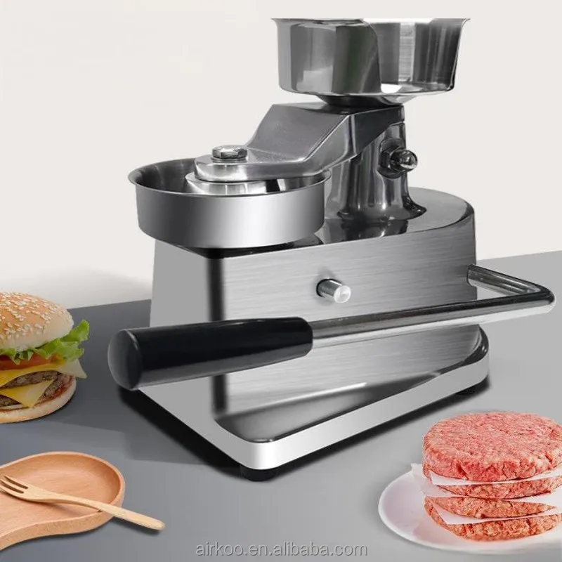 Hamburguesa carne pescado salchicha preparación de albóndigas restaurante prensa de hamburguesa de acero inoxidable máquina de moldeo manual