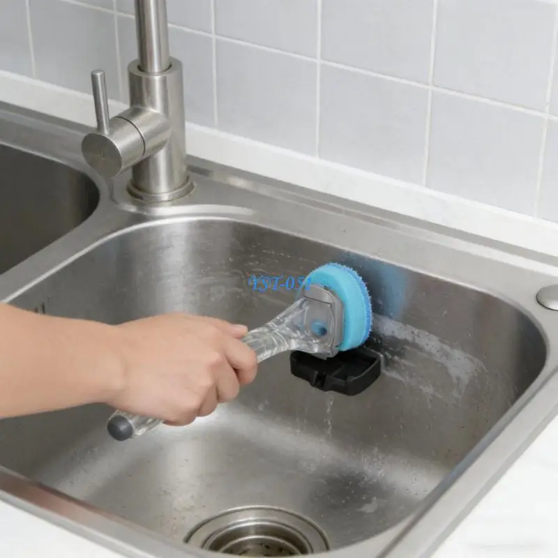 Fotografia 3: E15A Rack escova prato silicone que economiza espaço com furos drenagem para manter as ferramentas secas e limpas