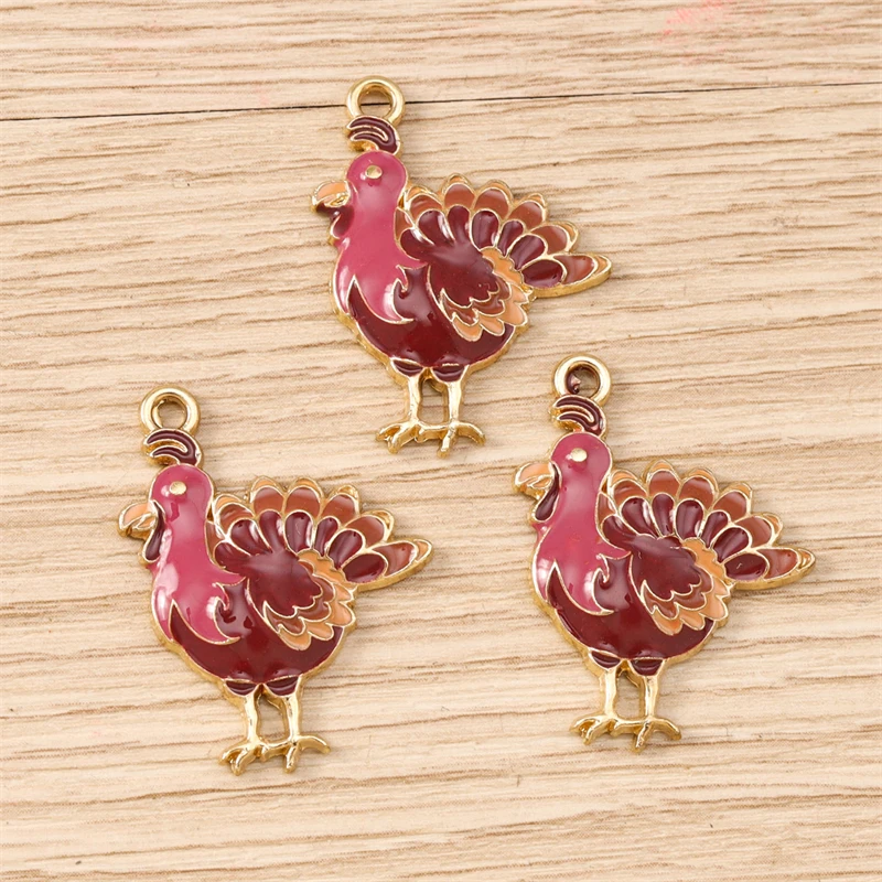 10 Stück Gemischte Thanksgiving-Anhänger, Emaille-Lebensmittel-Charms mit Mais und Kürbis für Schmuckherstellung, Halsketten, Ohrringe, DIY-Bastelarbeiten und Geschenke – Detail 10