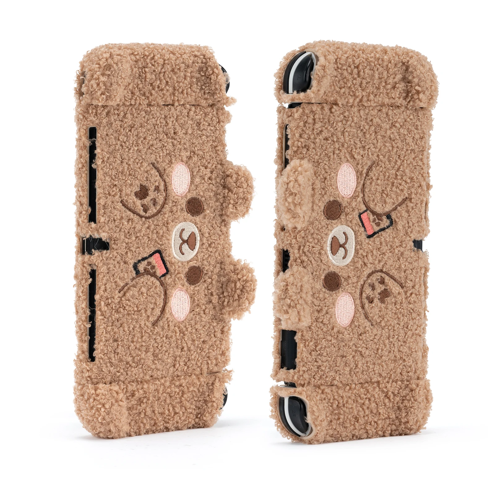 GeekShare Protective Case for Switch 1/ Switch OLED/Switch 2, Bear Plush NS Hard Shell Split Joy-con Cover For NS Accessories - view 6