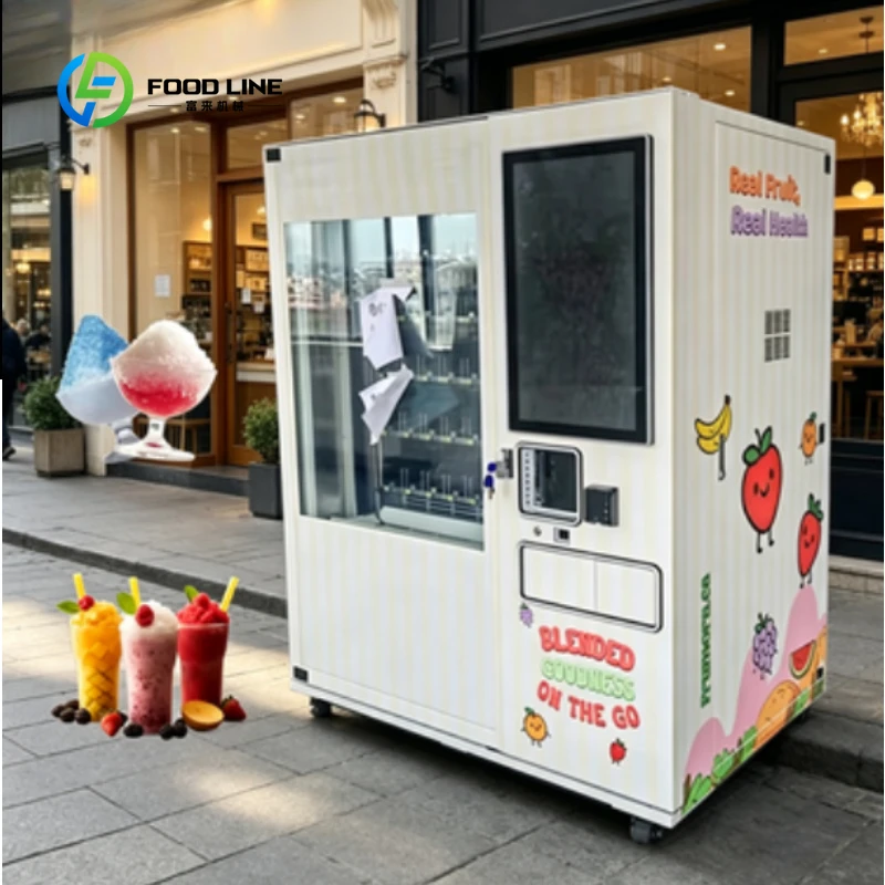 Custom  5 Flavor Automatic Ice Cream Vending Machine, Commercial Self-service Soft Dessert Vending Equipment for Business