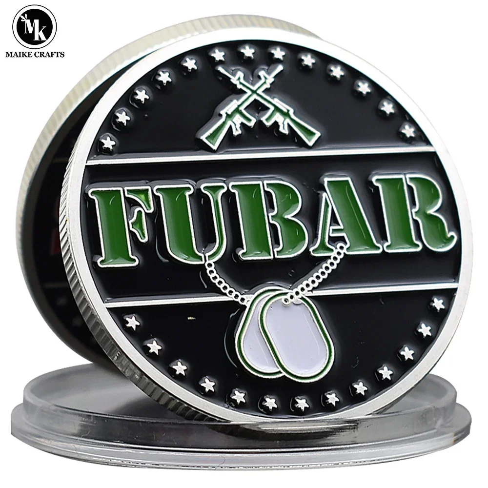 

Fubar Snafu Commemorative Coin US Army Badge of Honor Challenge Coin Military Medal Collection Gift