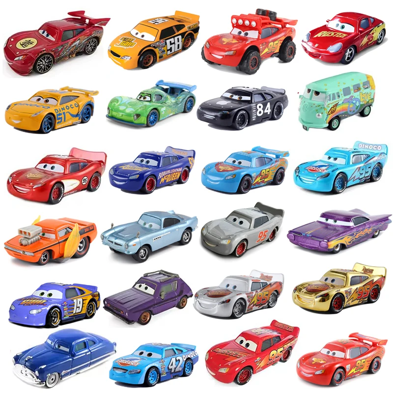 

Disney Pixar Cars Anime Figures Doc Hudson Ramone Lightning McQueen Fillmore Racing Metal Model Racing Car Toys Children's Gifts