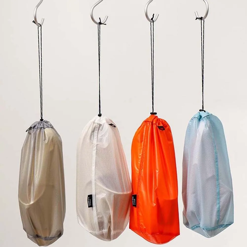 Silicon Coated Nylon Slippers Storage Bag Bundle Pocket Dust-proof Drawstring Shoes Bag Waterproof M/L Umbrella Organizers Pouch