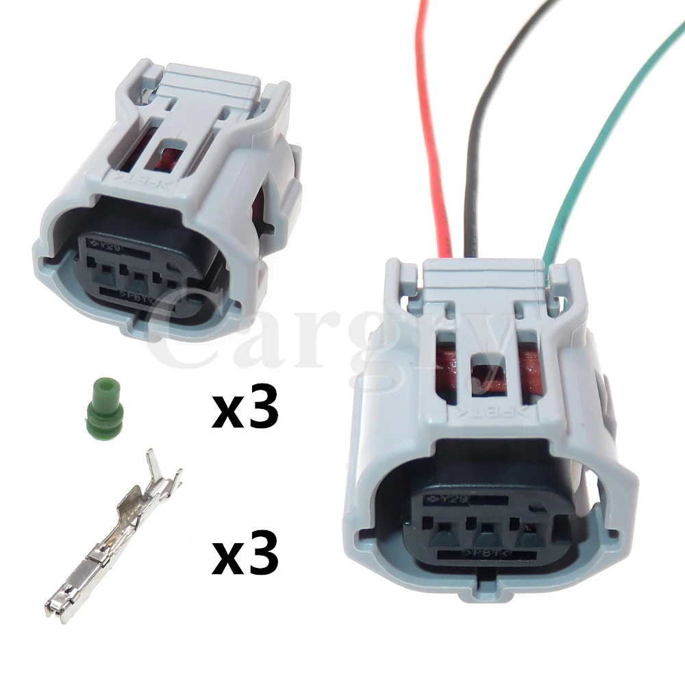 1 Set 3P 6189-1130 90980-12353 7283-4673-40 Auto Small Current Plug Electrical Connectors AC Assembly Car Wire Cable Socket