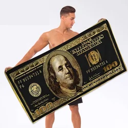 Creative USA Dollar Towel Microfiber Beach Towel Absorbent Quick dry Soft Yoga Swimming Resort Mountain Climbing Towel