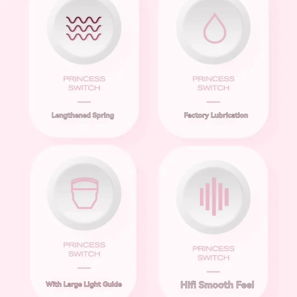 MMD Princess Switch V4 HIFI Linear Tactile Hot Swap Manual Lubrication Custom Mechanical Keyboard Accessories  Paragraph Switch