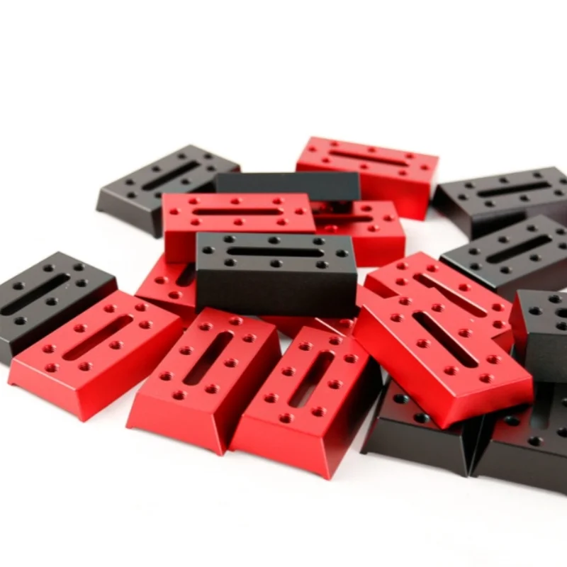 Angeleyes 18mm Narrow Gauge Spacer Blocks for Guiding Rings Photography Rings Horizontal Elevation Accessory Red & Black Color