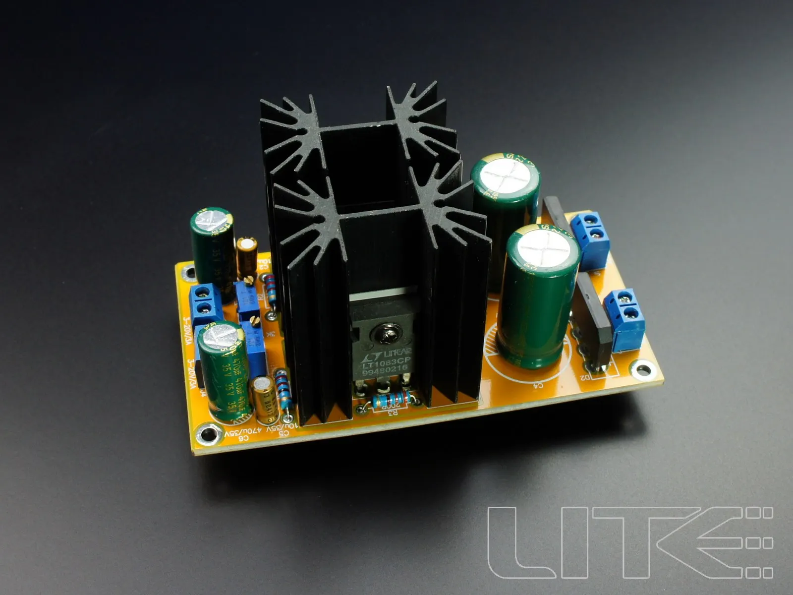 LITE A-19 Regulated Power Board 5A High Current Output Adjustable Range: 5V~20V