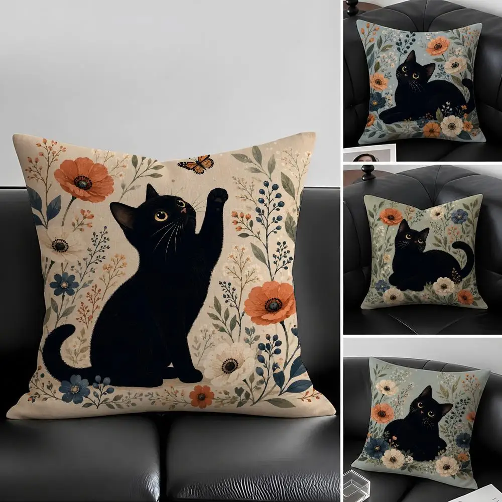 Brand Dr Pepper Cushion Cover Natural Linen Pillow Covers, Washable Cushion Cases for Sofa Bed Couch Decor