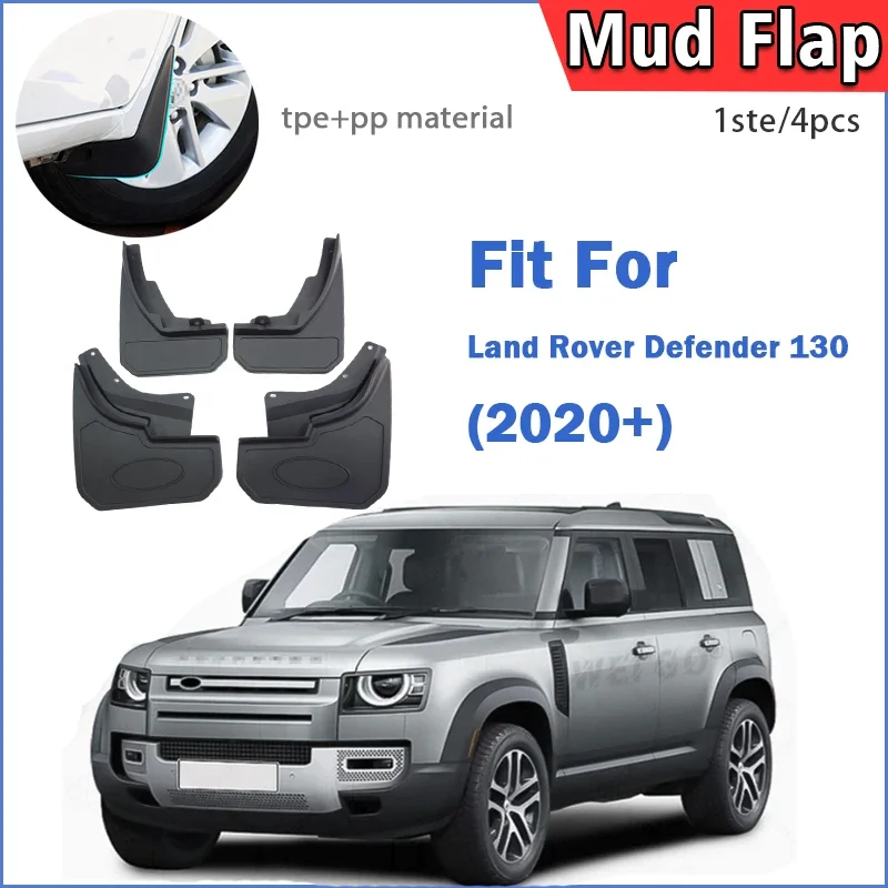 

For land rover defend 130 2023 2024 2025 mud flap guards bounce fender mudflaps front rear car accessories 4pcs