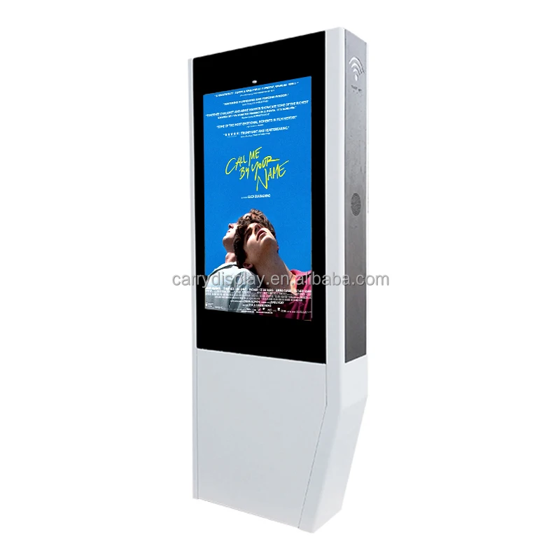 65 Inch Outdoor Free Standing Large LCD Advertising Display Digital Signage Screen for Bus Stop view 2