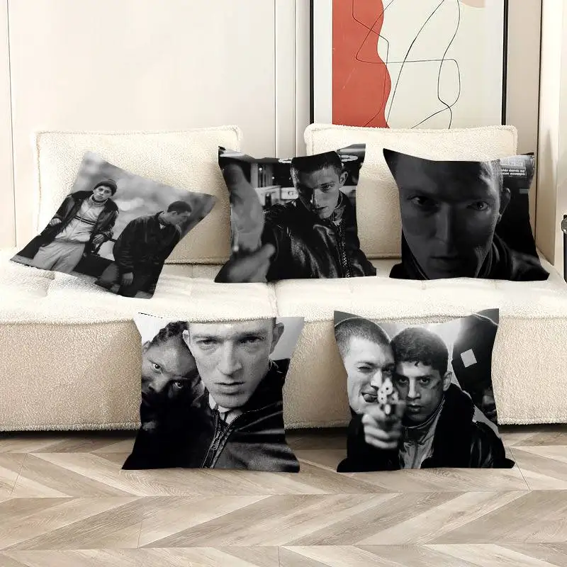 Almohada vintage de la película La H-Haine, regalo, decoración para el hogar y la oficina, funda de cojín para dormitorio, sofá, coche