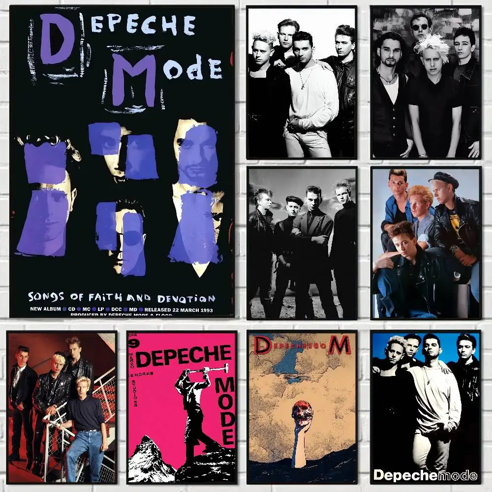 Band Depeche Mode Anime Poster Wall Art For Home Bar Cafe Movie Theater Decor DIY Vintage Print For Un