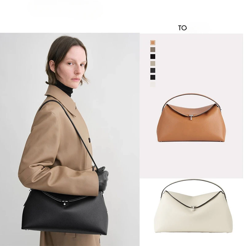 

High Quality Messenger Bag 2025 New Large-capacity Fashion Light Luxury Niche Cowhide One-shoulder Commuter Female Bag