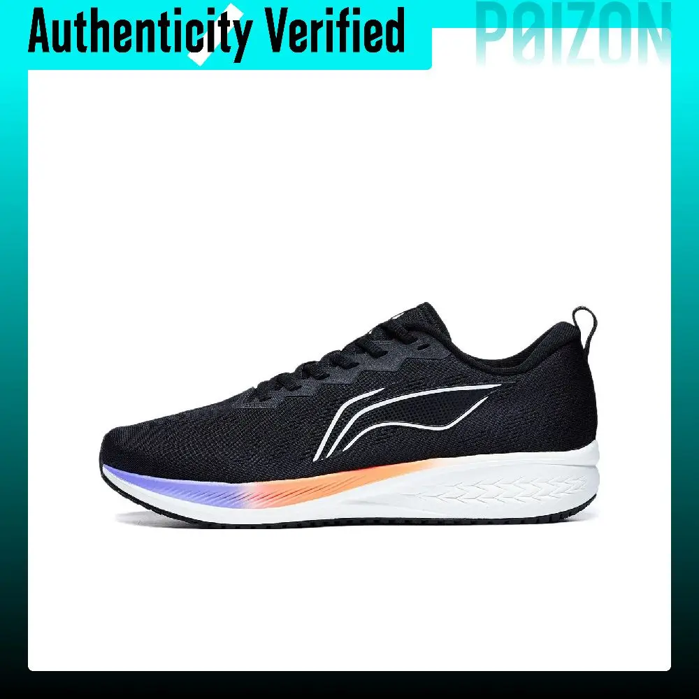 Li Ning Red Hare 6 Cushioning Slip Resistant Abrasion Resistant Rebound Low top Running Shoes Women's Black ARMT016-21