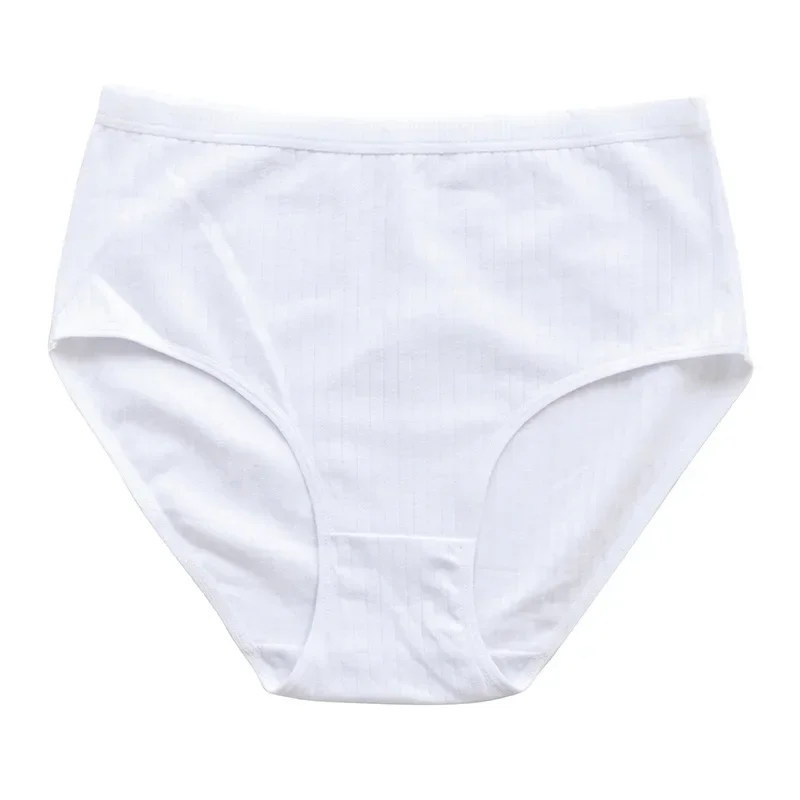 6pcs Cotton Women Panties Lady Plus Size Underwear High Waist Briefs Breathable Solid Color Female Lingerie Shorts - Image 6