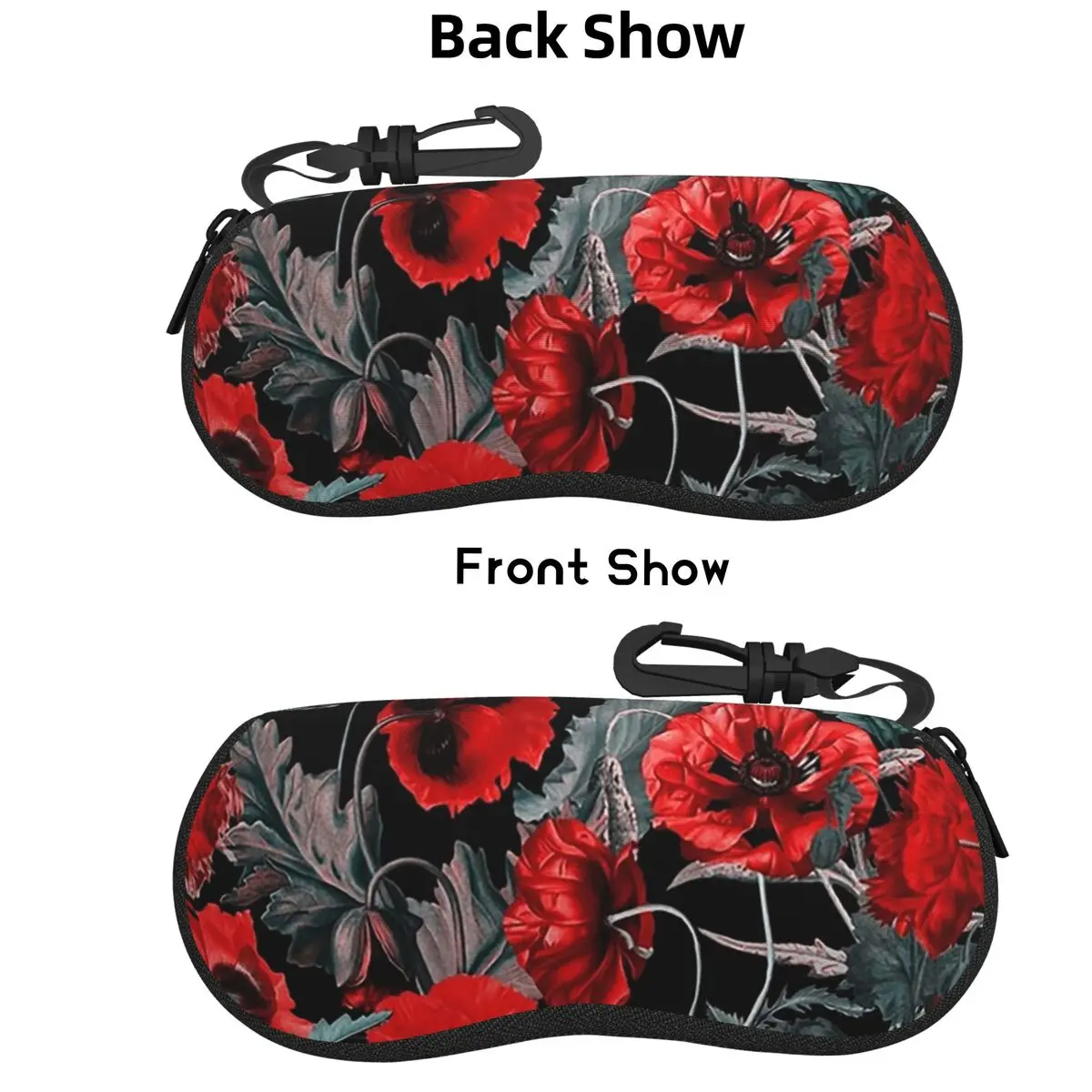 

Poppy Gard Shell Glasses Case Protective Sunglasses Box Women Men Soft Eyeglass Bag Pouch