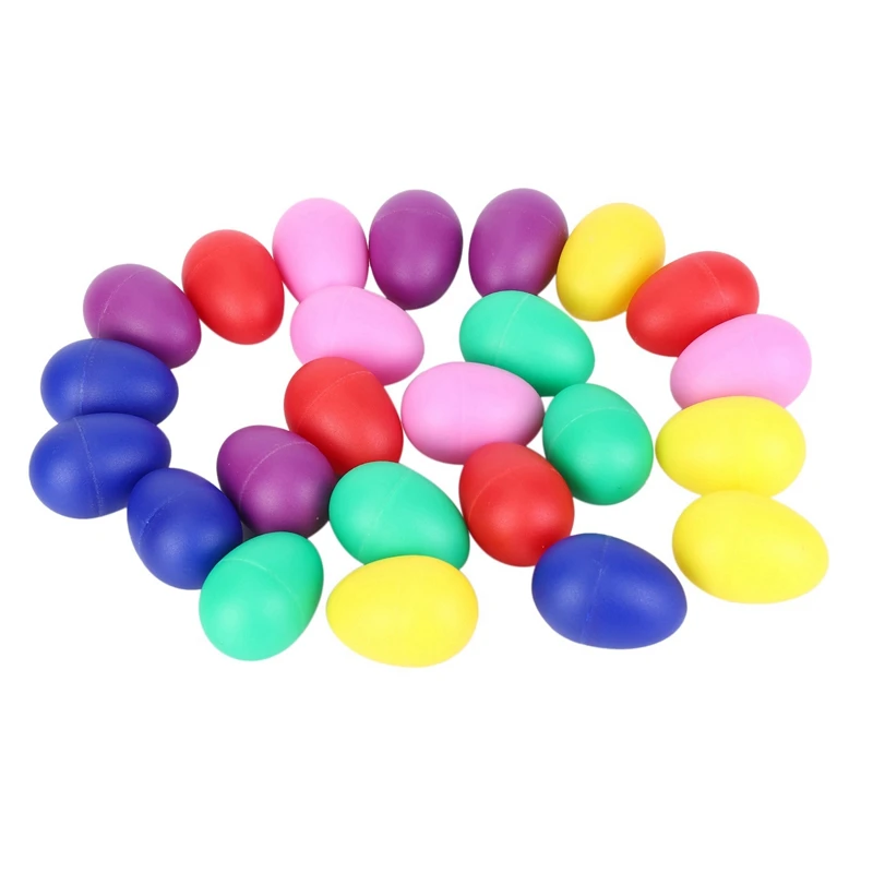 72 Pieces Egg Shaker Set Easter Eggs Maracas Eggs Musical Eggs Plastic Eggs 6 Colors