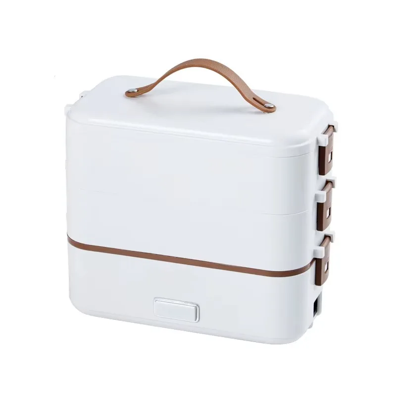 

Home office portable food insulator removable compartment food container 304 stainless steel electric lunch box