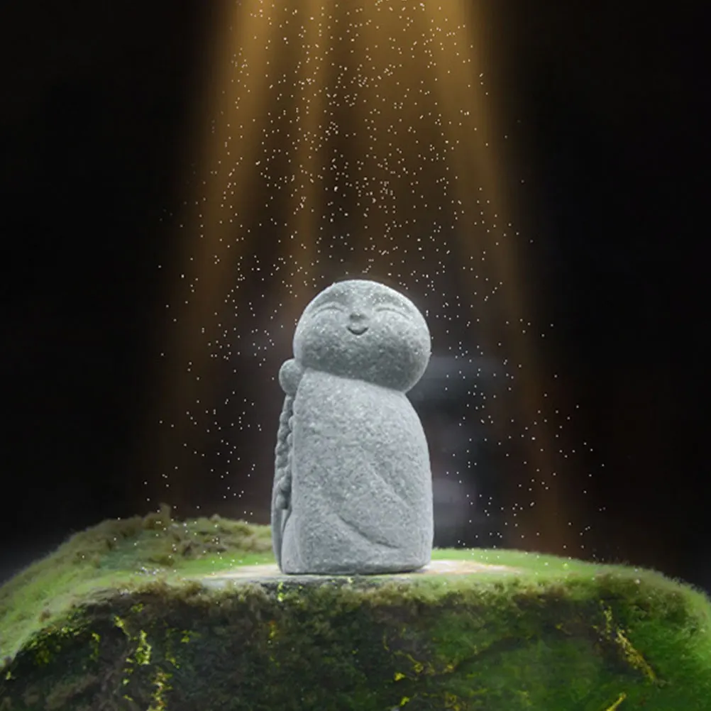 

2pcs Ornaments Decorative Buddha Statue for Aquarium Fish Tank Desktop Small Buddha Statue Zen Japanese
