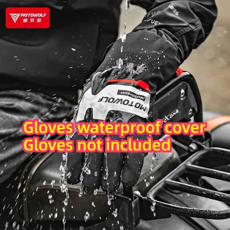 MOTOWOLF Motorcycle Offroad Riding Gloves Carbon Fiber Motorcycles Waterproof and Rain Moto Motocross Windproof Gloves Knight