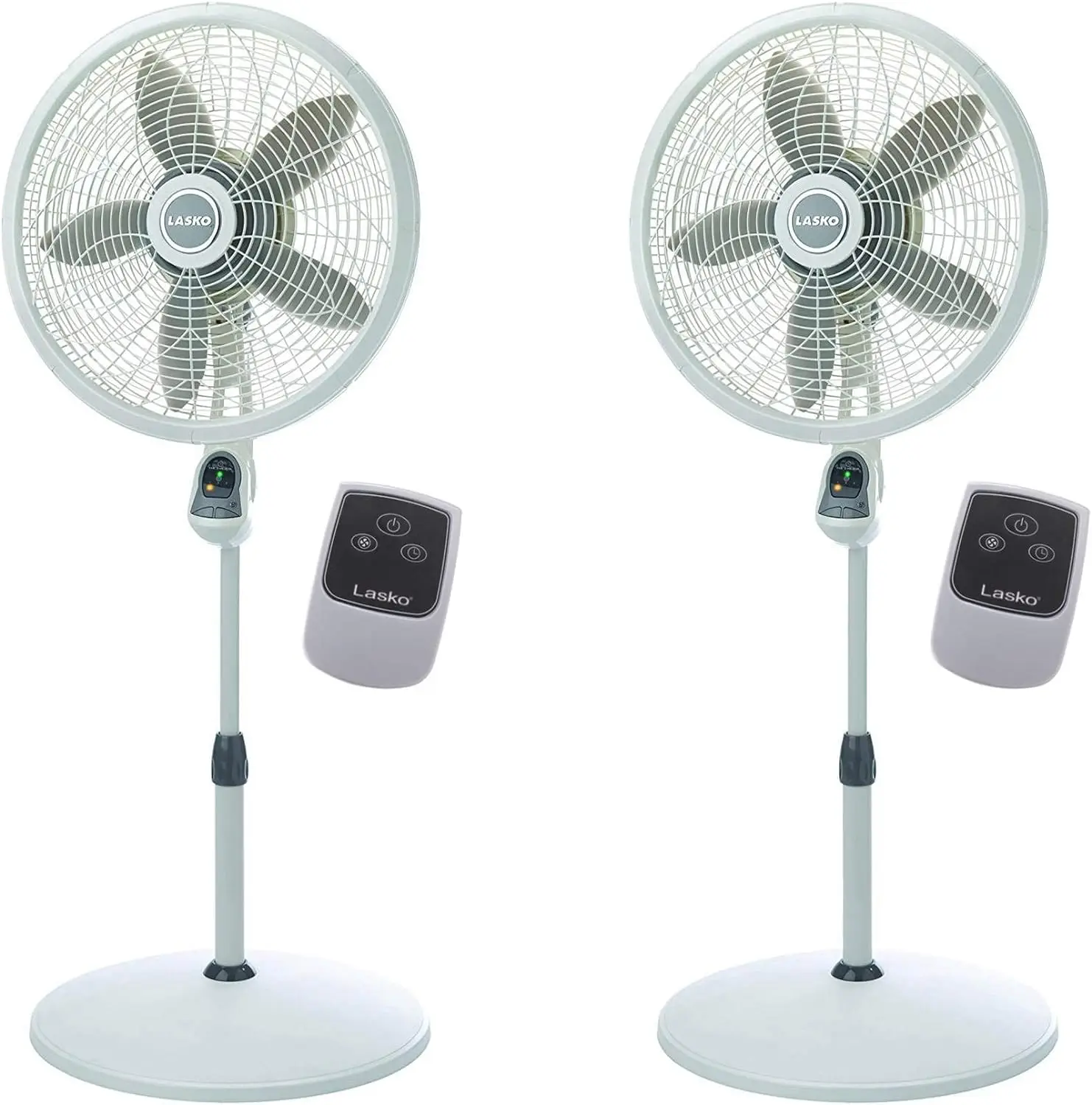 

New 18 Inch Elegance Performance Oscillating Pedestal Fan w/Remote (2 Pack)