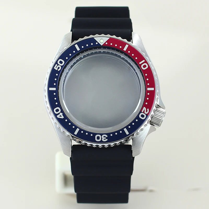 الغوص 20bar في 3.8 SKX 42 مللي متر ساعة حزام مع الفصل الدائري الياقوت الزجاج ل NH35 NH36NH34 4R36 ساعة يد تعمل بالحركة اكسسوارات