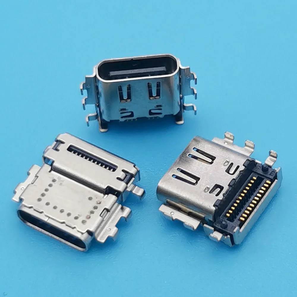 5pcs Type-C 24P Charging Jack Port Parts For Dell Latitude 7310 7410 E7310 E7410 GDC31 LS-K371P USB Connector Socket Replacement