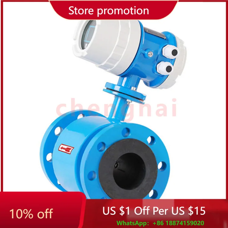 

Встроенный магнитный расходомер DN100, 2 дюйма, 4-20 мА, RS485, цифровой электромагнитный расходомер жидкой воды