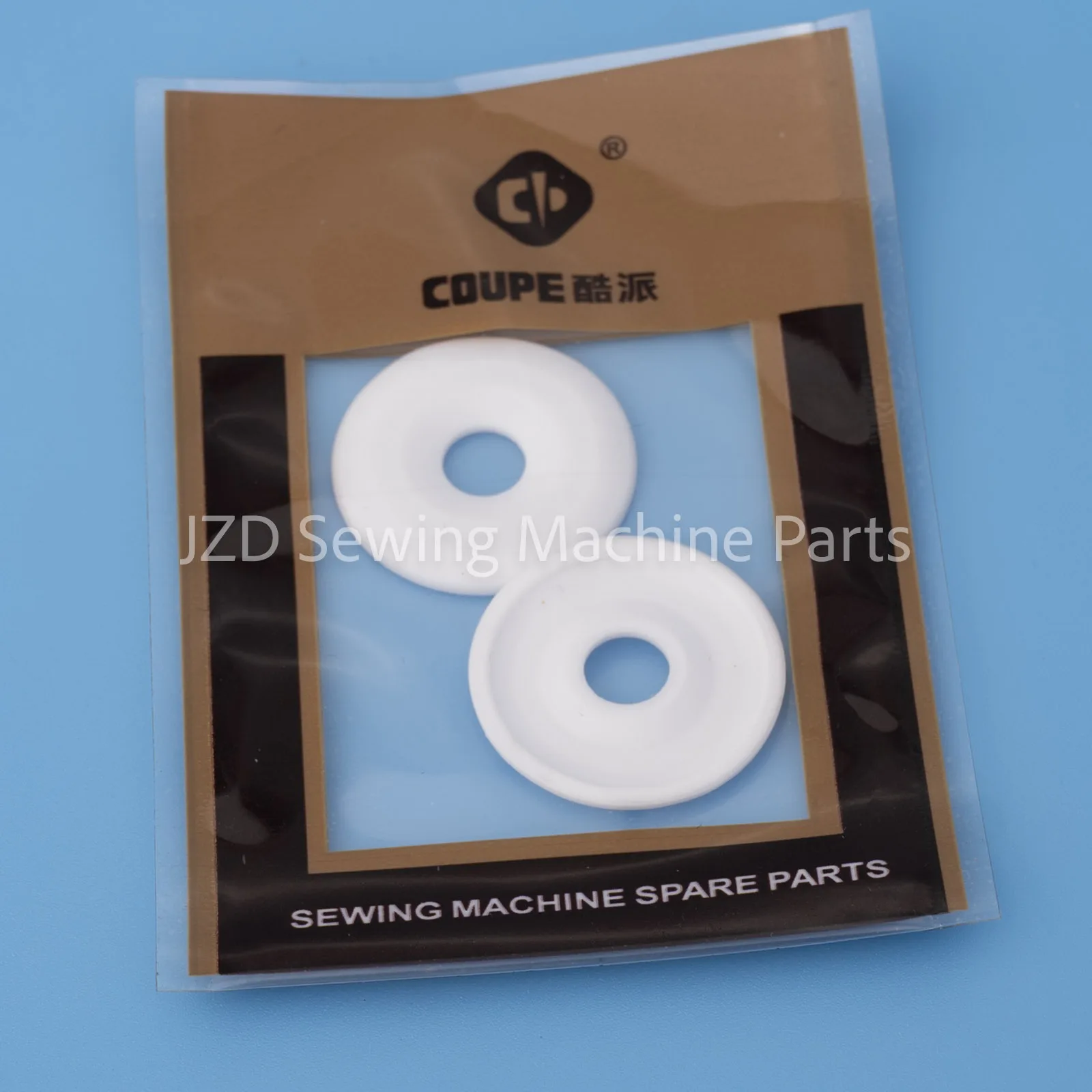 Ceramic Thread Clamp Plate / Elastic Thread Guide Washer for Flatbed, Overlock, and 3-Needle 5-Thread Coverstitch Machines Parts