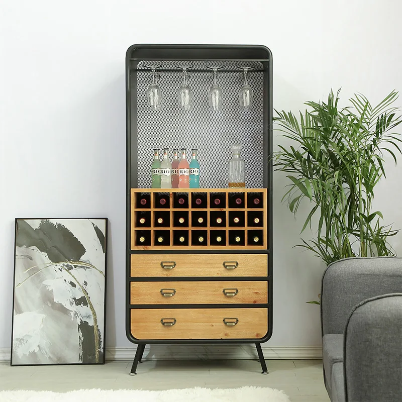 

Drinks Wine Wine Rack Cabinet Display Tall Nightclub Alcohol Display Cabinet Cocktail Cellar Arredamento Bar Bar Furniture