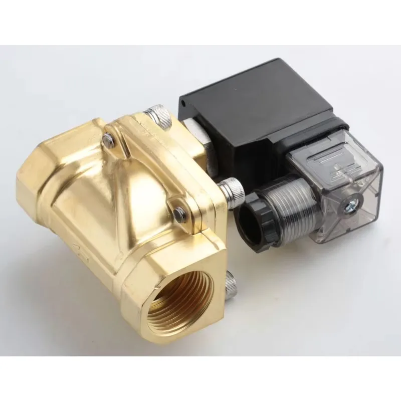 Brass gas solenoid valve waterproof coil, two-position straight-pull diaphragm type constant control type, can be customized