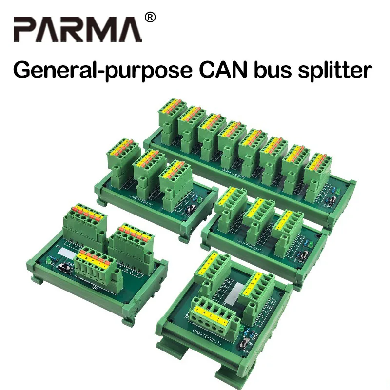 CAN bus T-type splitter DeviceNet bus splitter TAP hub 5-wire type with power indicator