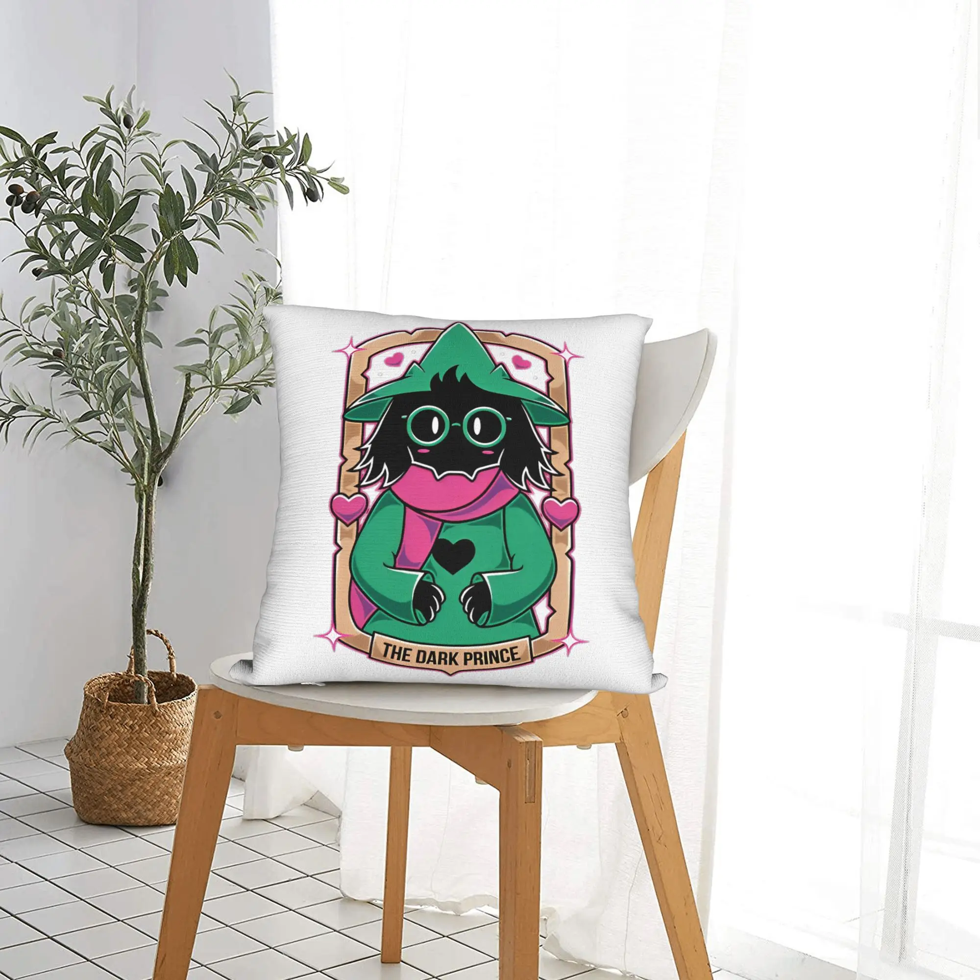 Deltarunes Kris Ralsei Susie Pillowcase Printed Cushion Cover Gift  Throw Pillow Case Cover Chair Square
