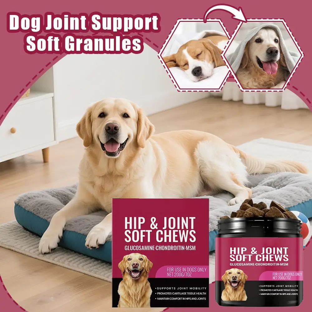 Dog Joint Support Soft Particles Assist In Flexible Joint Repair, Cartilage Relief, Joint Discomfort, And Skin And Hair Health