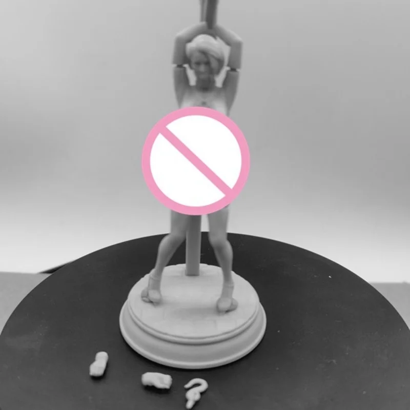 Figura in resina Scala 1/24 75mm The Kidnapped Girl Kit modello di assemblaggio fai da te Smontato Diorama Non verniciato Figurine Giocattoli per hobby