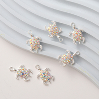 10pcs Glaring Tortoise Enamel Charms Cute Animal Pendants For Making Handmade DIY Findings Jewelry Accessories Crafts